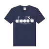 t shirt diadora uomo blu classico 8533452