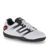 scarpa calcetto lotto bambino all white all black red fluo 9310460