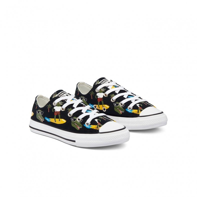 SNEAKERS CONVERSE CTAS OX 671293C. DA BAMBINO, COLORE NERO Nero