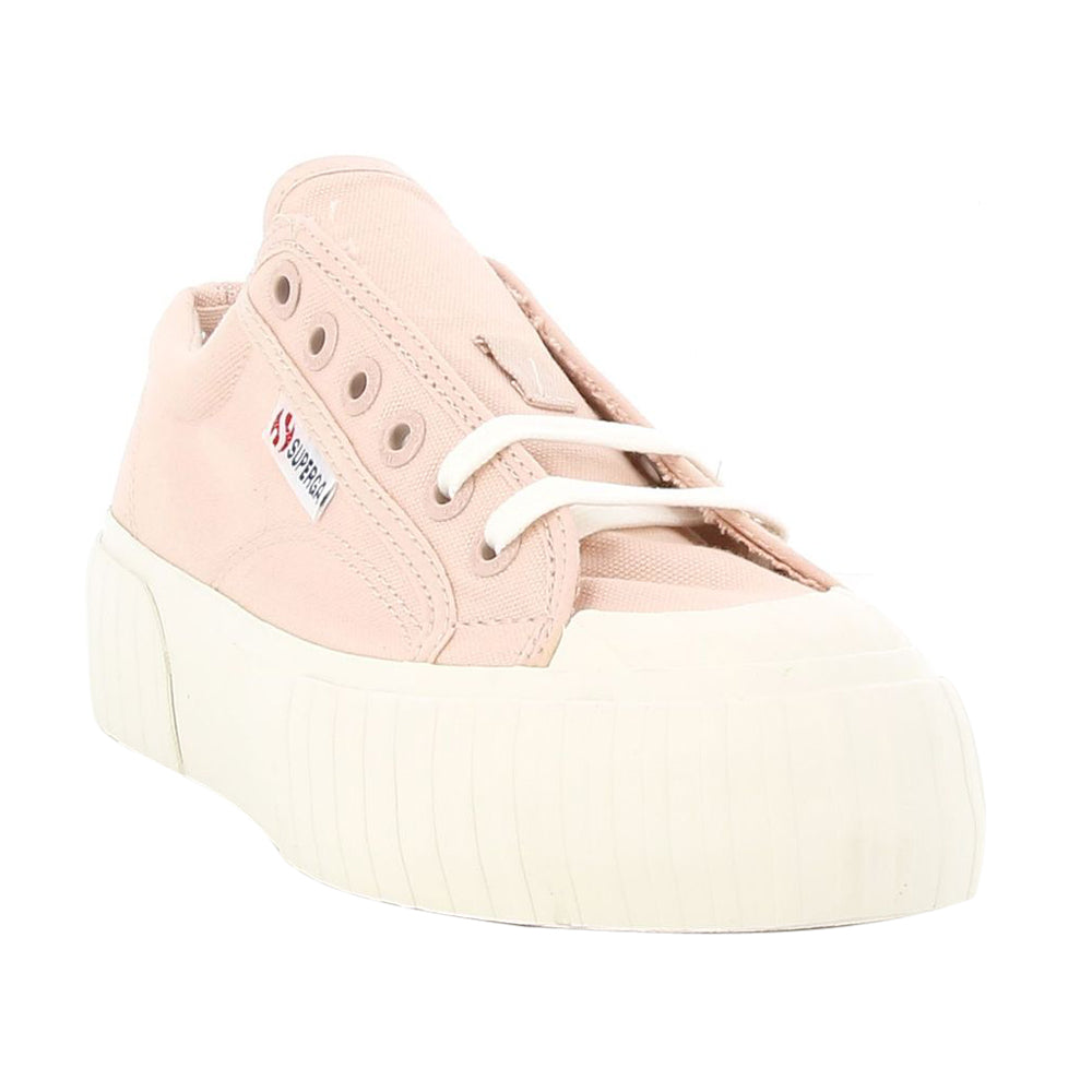 Ballerina Superga Stripe Platform Donna - Rosa