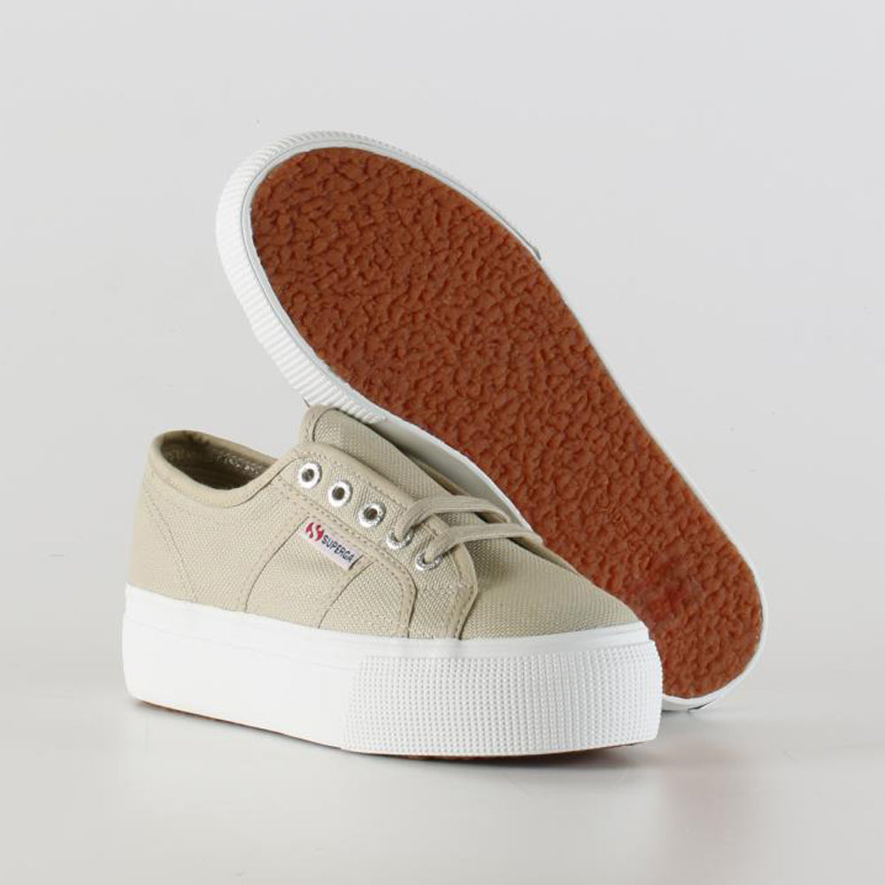 Sneakers Superga Platform Donna - Beige