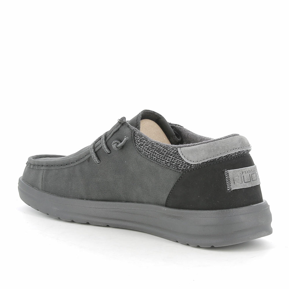 Scarpa Barca Hey Dude Uomo - Nero