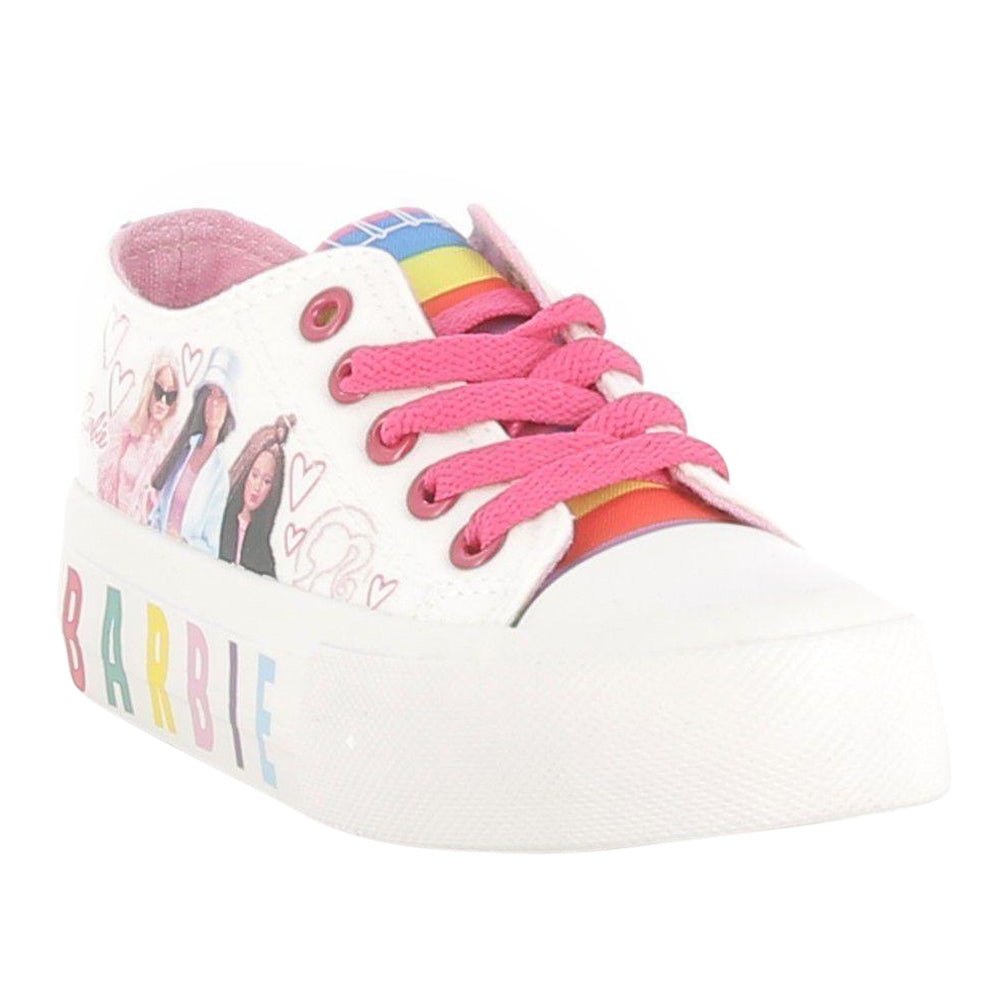 Sneakers Barbie Bambina - Bianco