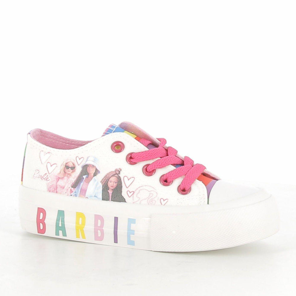 Sneakers Barbie Bambina - Bianco