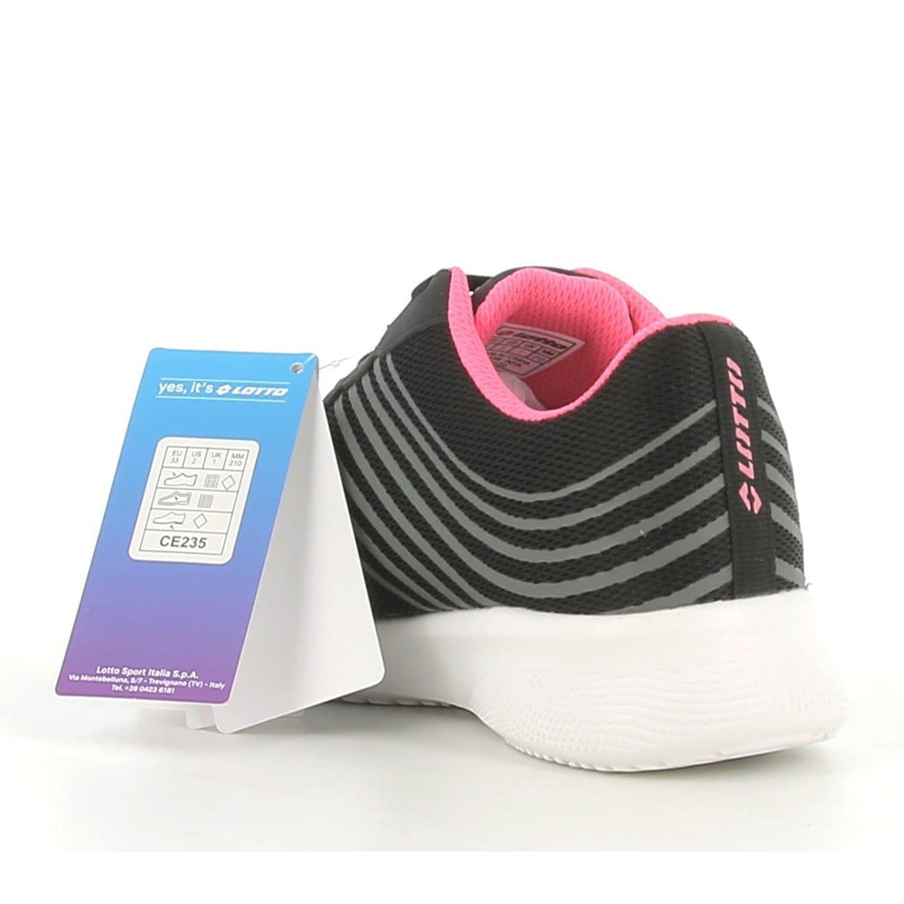 Scarpa Running Lotto Evolite Amf Vi cl Unisex Bambino - Nero