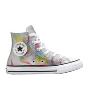 Sneakers Converse Ctas Hi Pure Bambina - Argento