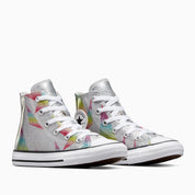 Sneakers Converse Ctas Hi Pure Bambina - Argento