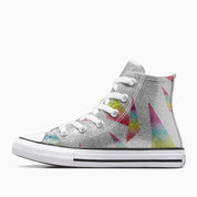 Sneakers Converse Ctas Hi Pure Bambina - Argento