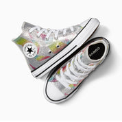 Sneakers Converse Ctas Hi Pure Bambina - Argento