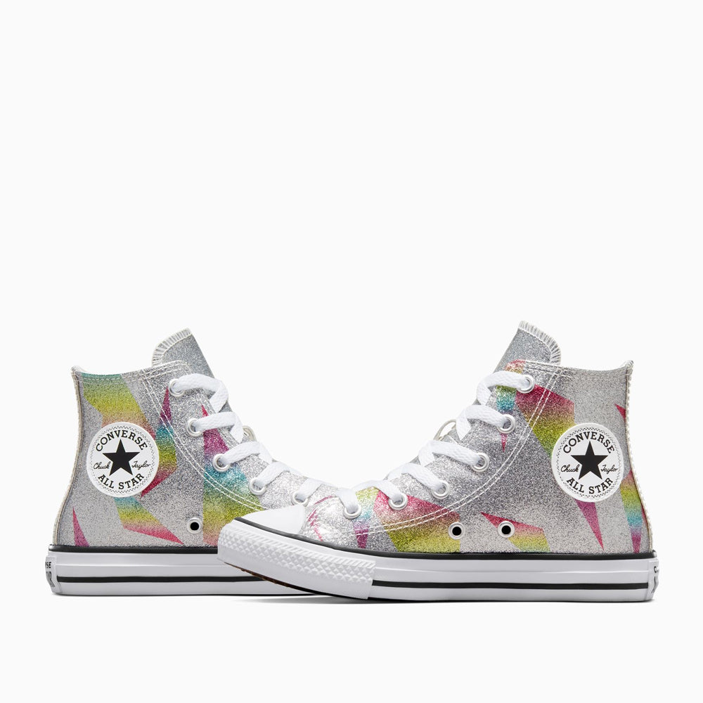 Sneakers Converse Ctas Hi Pure Bambina - Argento