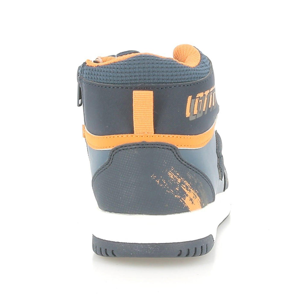 Sneakers Lotto Rocket 1 Amf Ii High Prt jr Bambino - Blu
