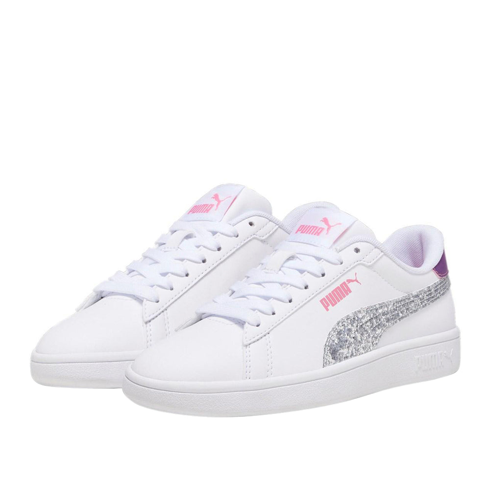 Sneakers Puma Smash 3.0 L Star Glo jr Ragazza - Bianco