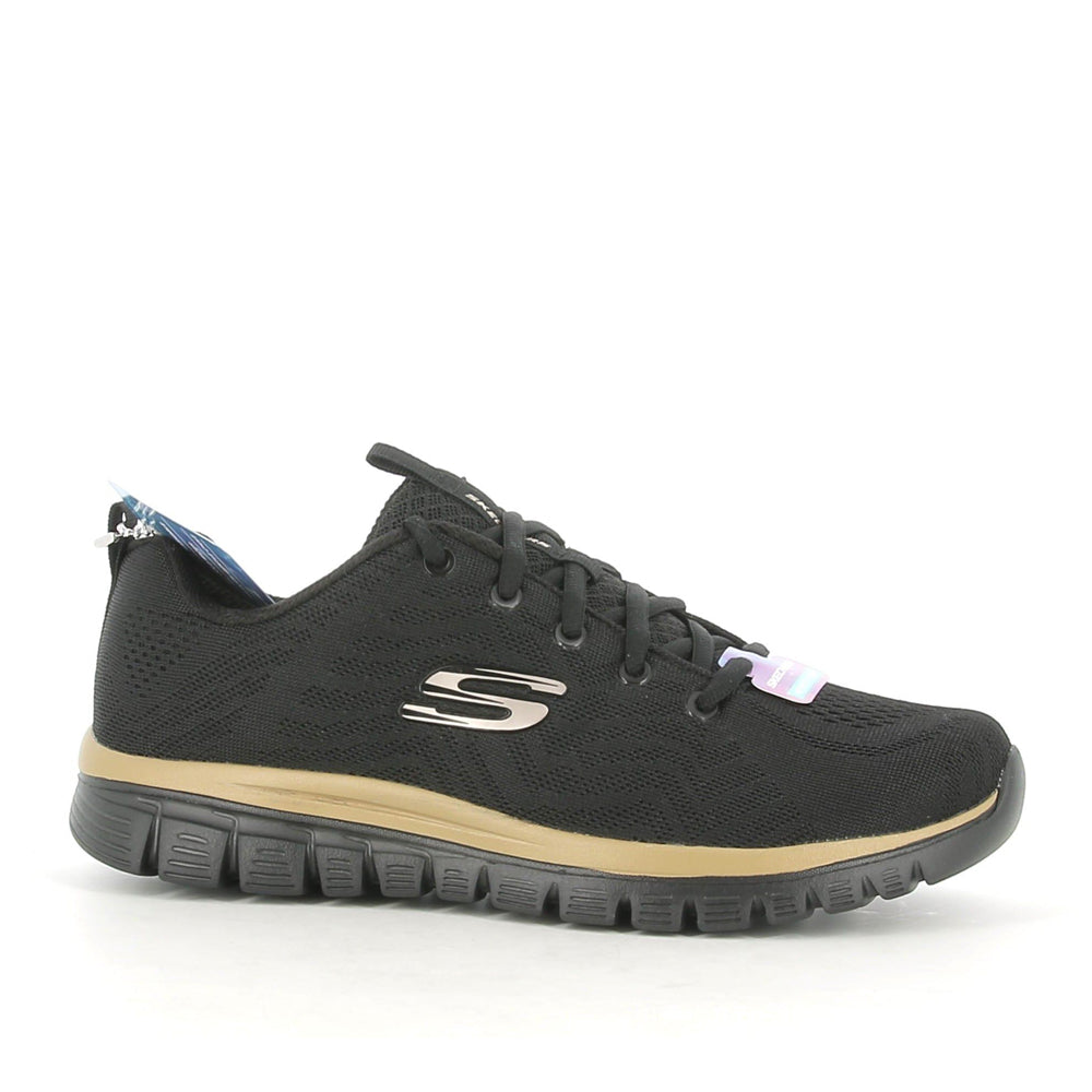 Sneakers Skechers Get Connected Donna - Nero