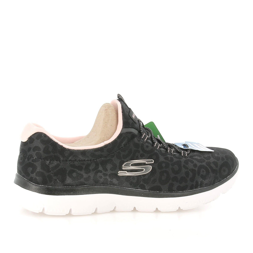 Scarpa Running Skechers Summits - Sparkling Spots Donna - Nero