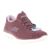 Scarpa Running Skechers Summits - Sparkling Spots Donna - Rosso