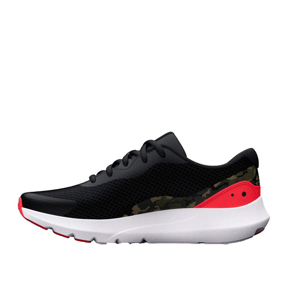 Scarpa Running Under Armour Bgs Surge 3 Print Donna - Nero