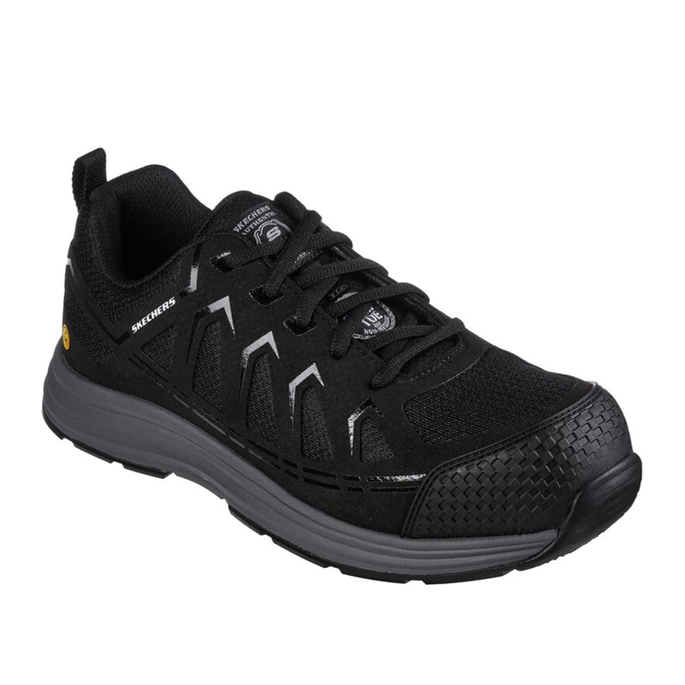 Scarpa Antinfortunio Skechers Malad Ii Comp Toe Uomo - Nero