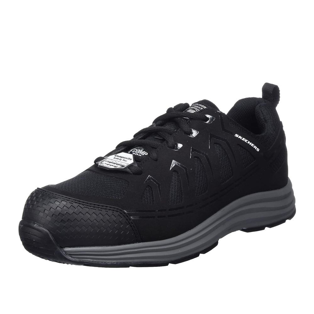 Scarpa Antinfortunio Skechers Malad Ii Comp Toe Uomo - Nero