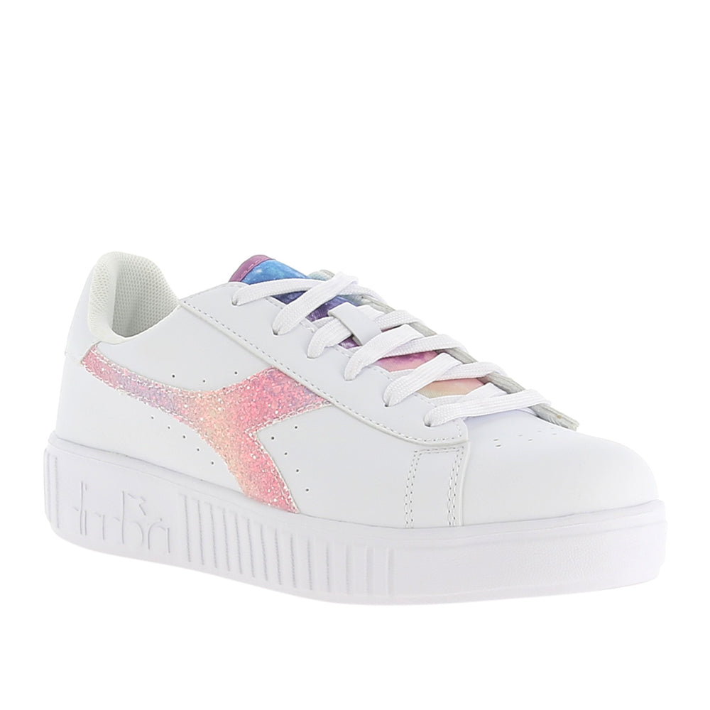 Sneakers Diadora Game Step Glow gs Bambina - Bianco