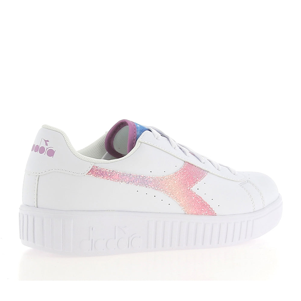 Sneakers Diadora Game Step Glow gs Bambina - Bianco