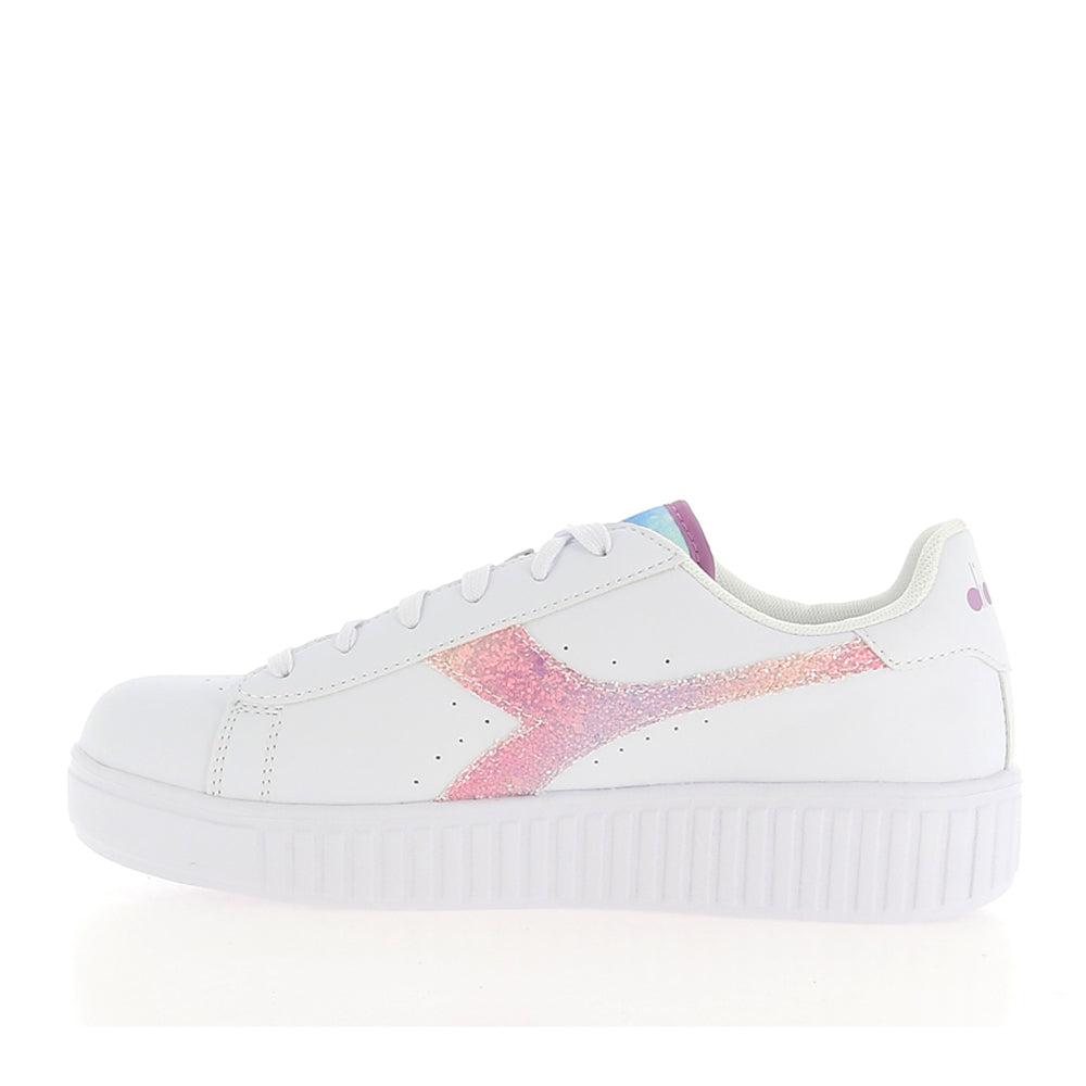 Sneakers Diadora Game Step Glow gs Bambina - Bianco