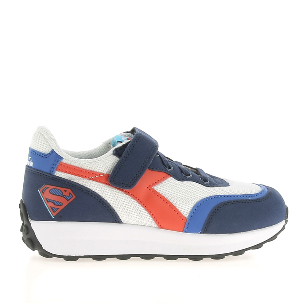 Sneakers Diadora Race Ps Superman Bambino - Blu