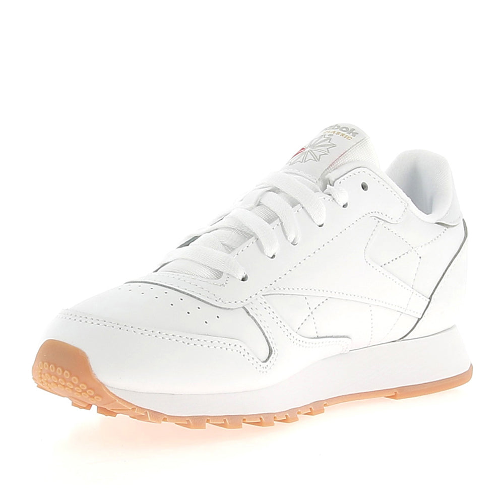 Sneakers Reebook Cl Lthr Unisex Ragazzo - Bianco