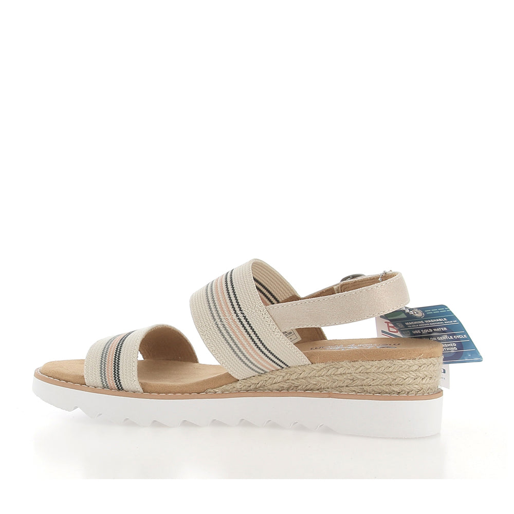 Sandalo Skechers Bobs - Tea Time Donna - Beige