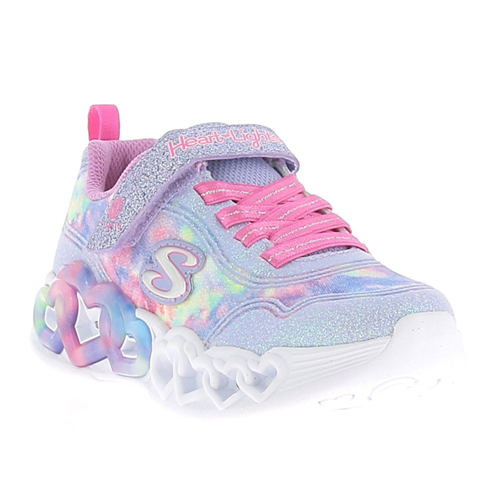 Sneakers Skechers Infinite Heart Lights - Color Lovin Bambina - Rosa