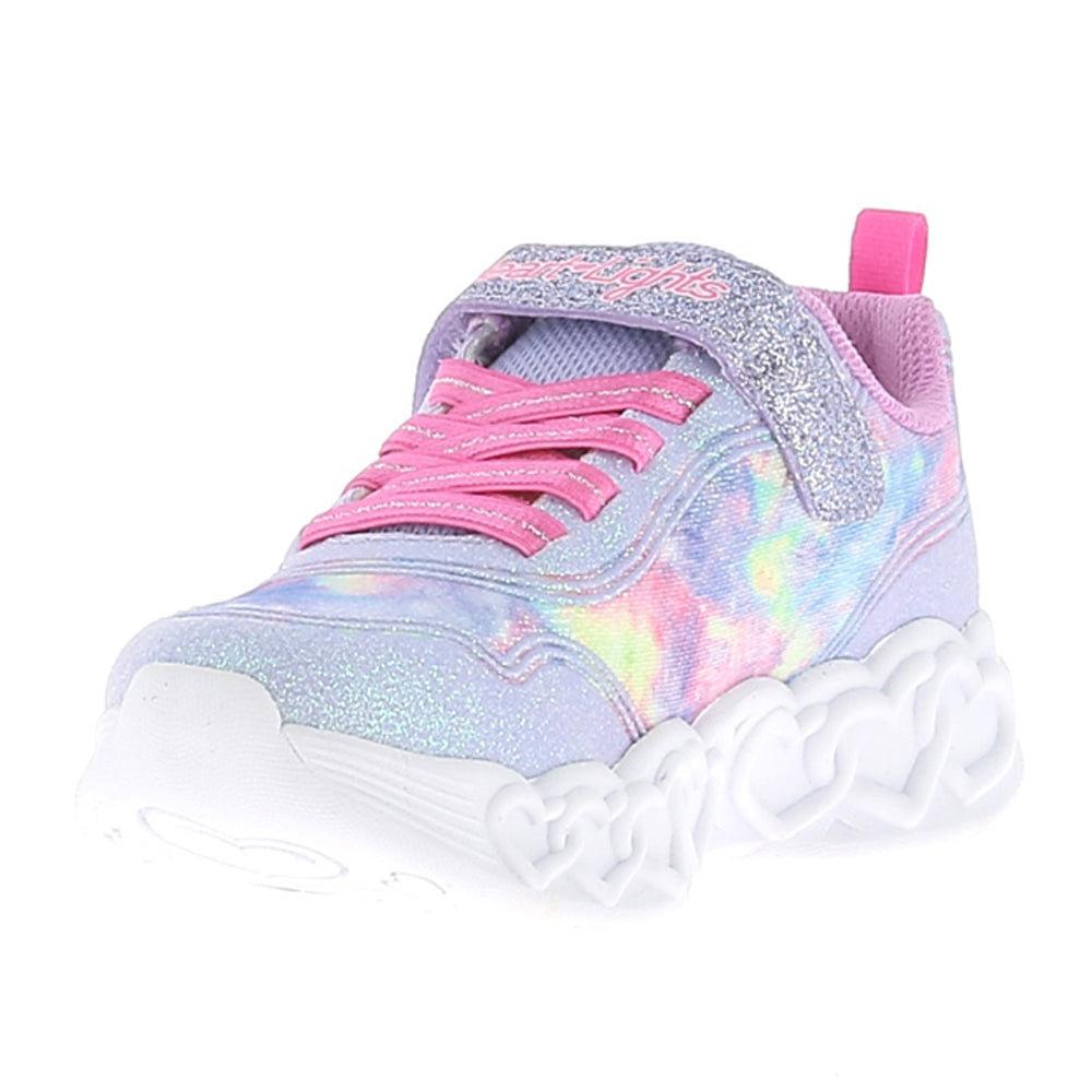 Sneakers Skechers Infinite Heart Lights - Color Lovin Bambina - Rosa