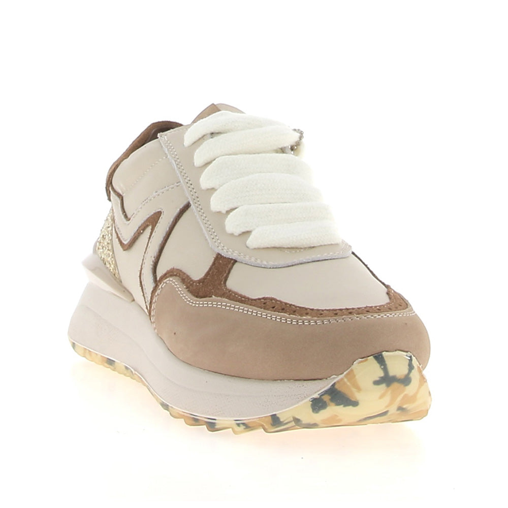 Sneakers Accademia 72 Donna - Beige brulee gold