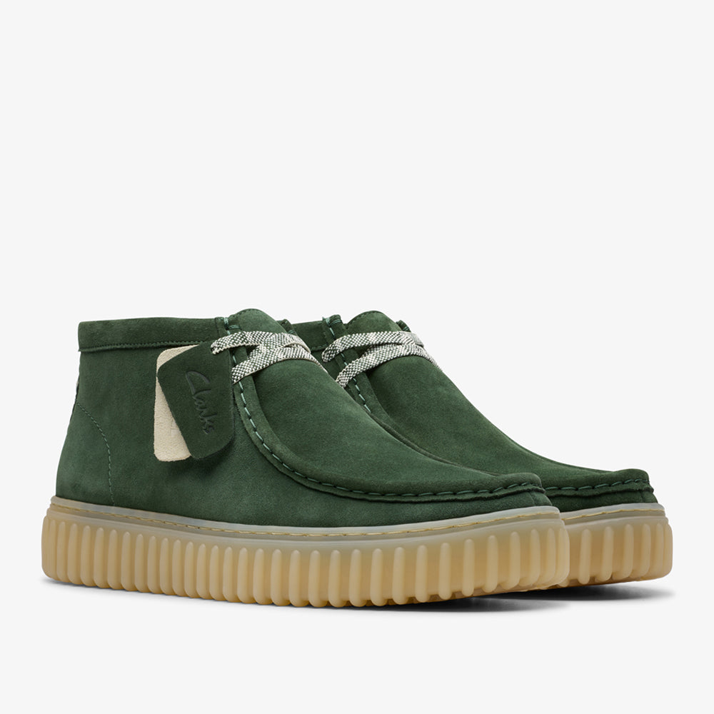 Polacco Clarks Torhill hi Uomo - Verde