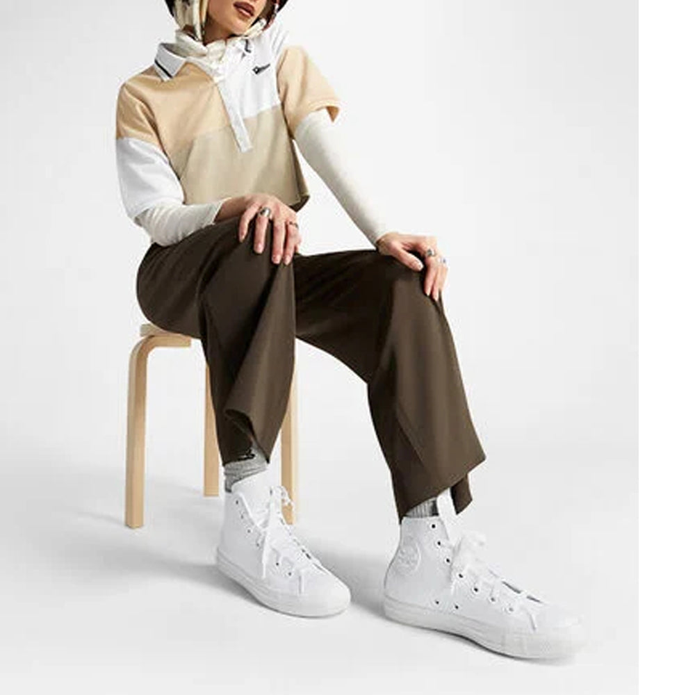 Sneakers Converse Ctas Lthr hi Uomo - Bianco