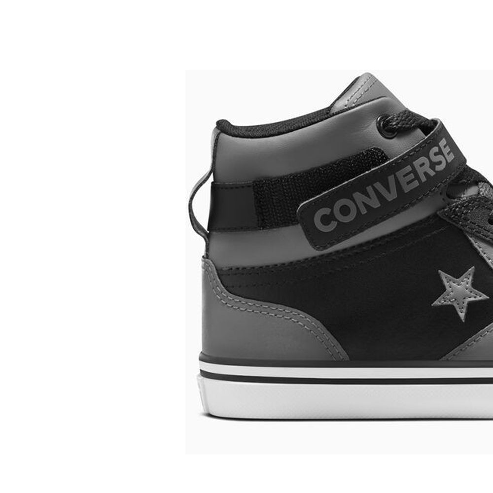 Sneakers Converse Pro Blaze Strap hi Ragazzo - Grigio