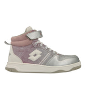 Sneakers Lotto Rocket Mid Glitter Bambina - Rosa