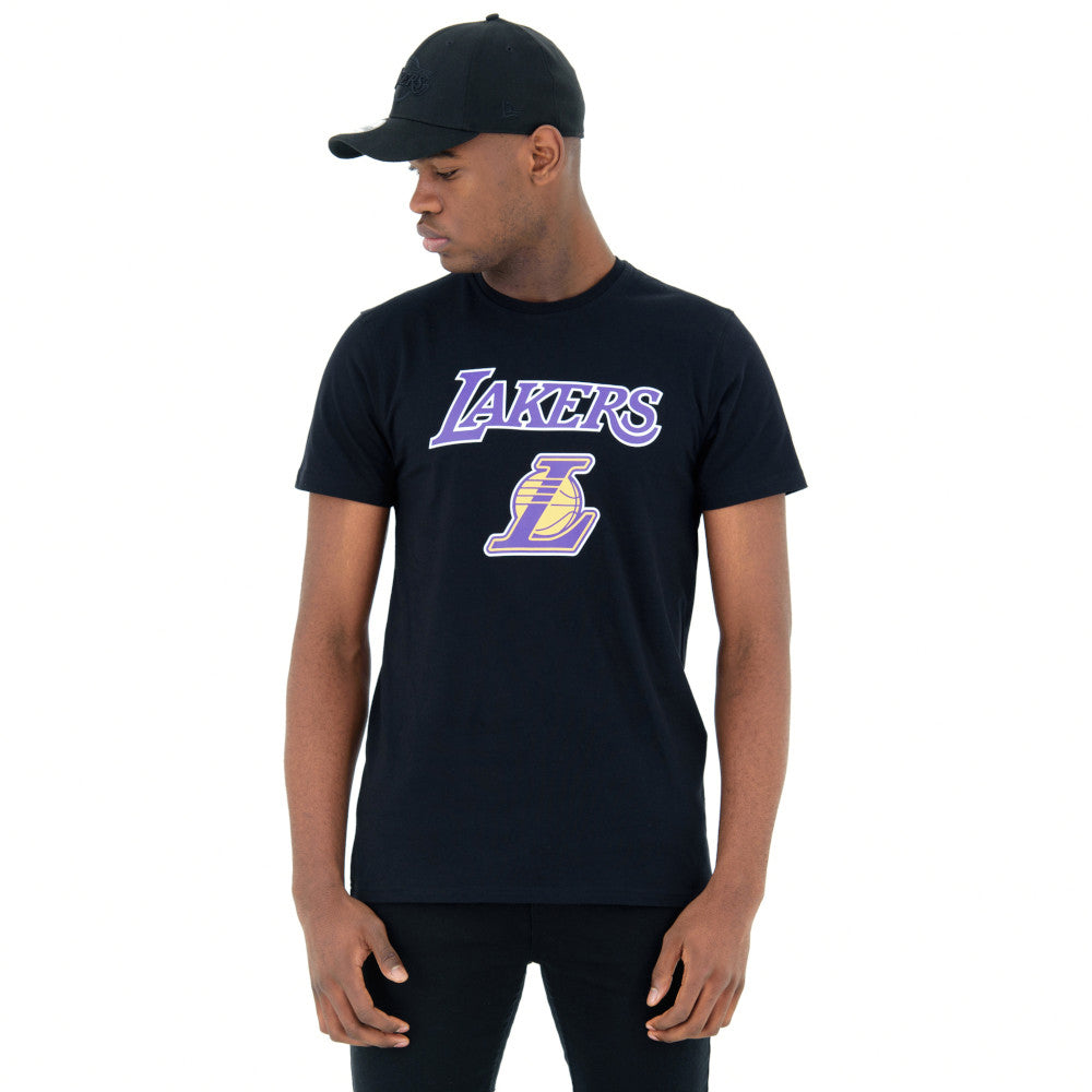 T-Shirt New Era Los Angeles Lakers Uomo - Nero