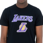 T-Shirt New Era Los Angeles Lakers Uomo - Nero