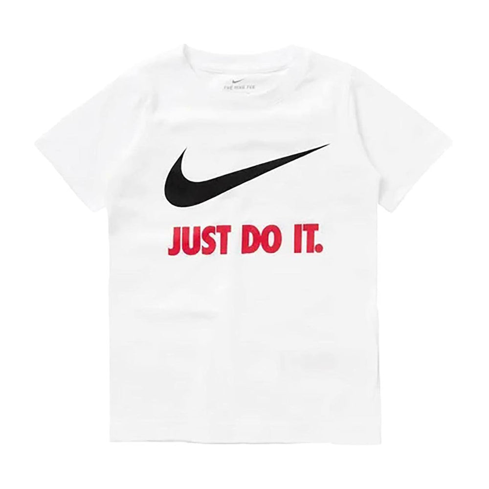 T-Shirt Nike Unisex Bambino - White red