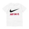 t shirt nike unisex bambino white red 5867877