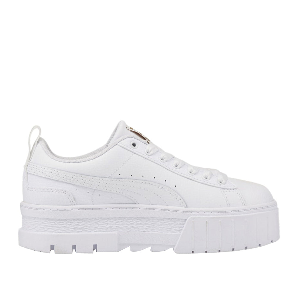 Sneakers Puma Mayze Lth jr Ragazza - Bianco