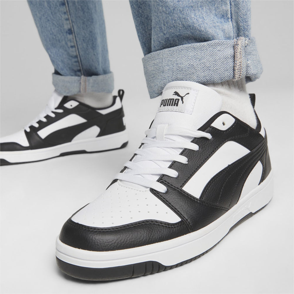 Sneakers Puma Rebound V6 Low Uomo - White- Black- White