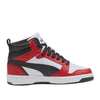 sneakers puma rebound v6 mid jr bambino rosso 8566087