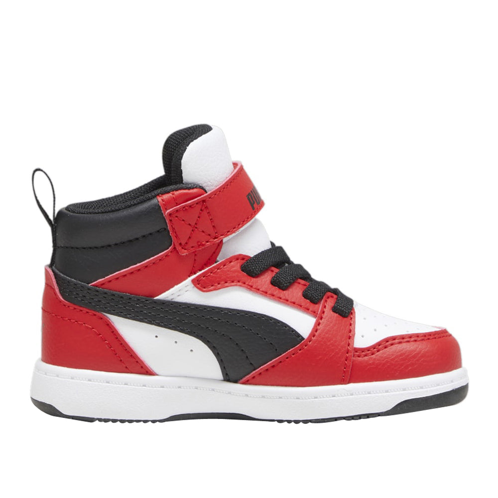 Sneakers Puma Bambino - White- Black-For All Time Red