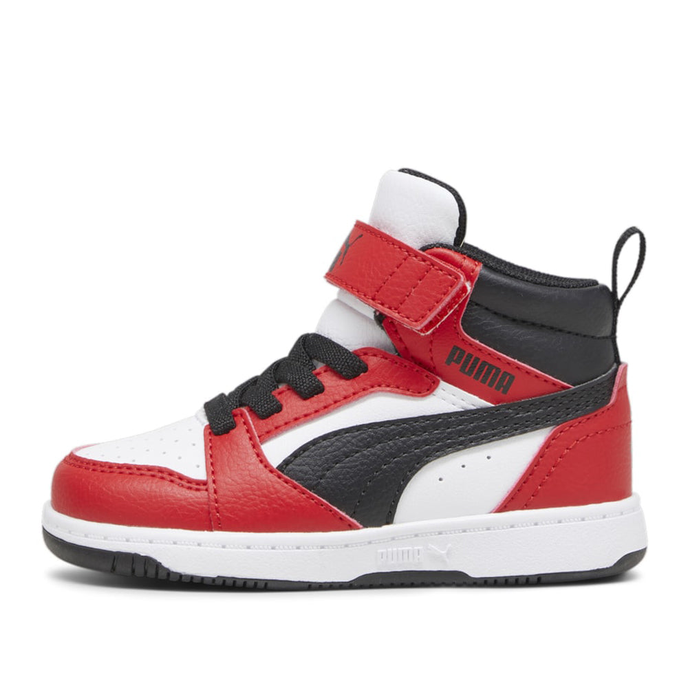 Sneakers Puma Bambino - White- Black-For All Time Red