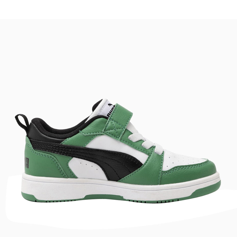 Sneakers Puma Rebound V6 Lo Ac ps Bambino - Verde