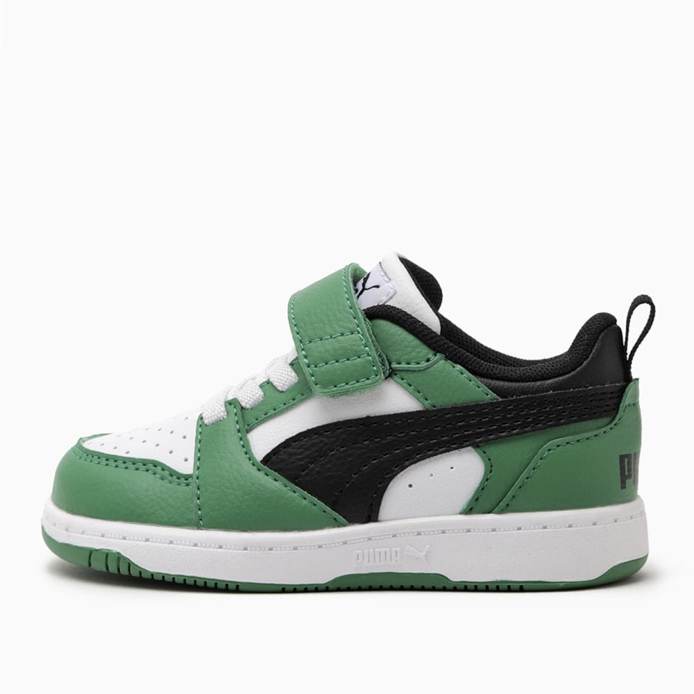 Sneakers Puma Bambino - White- Black-Archive Green