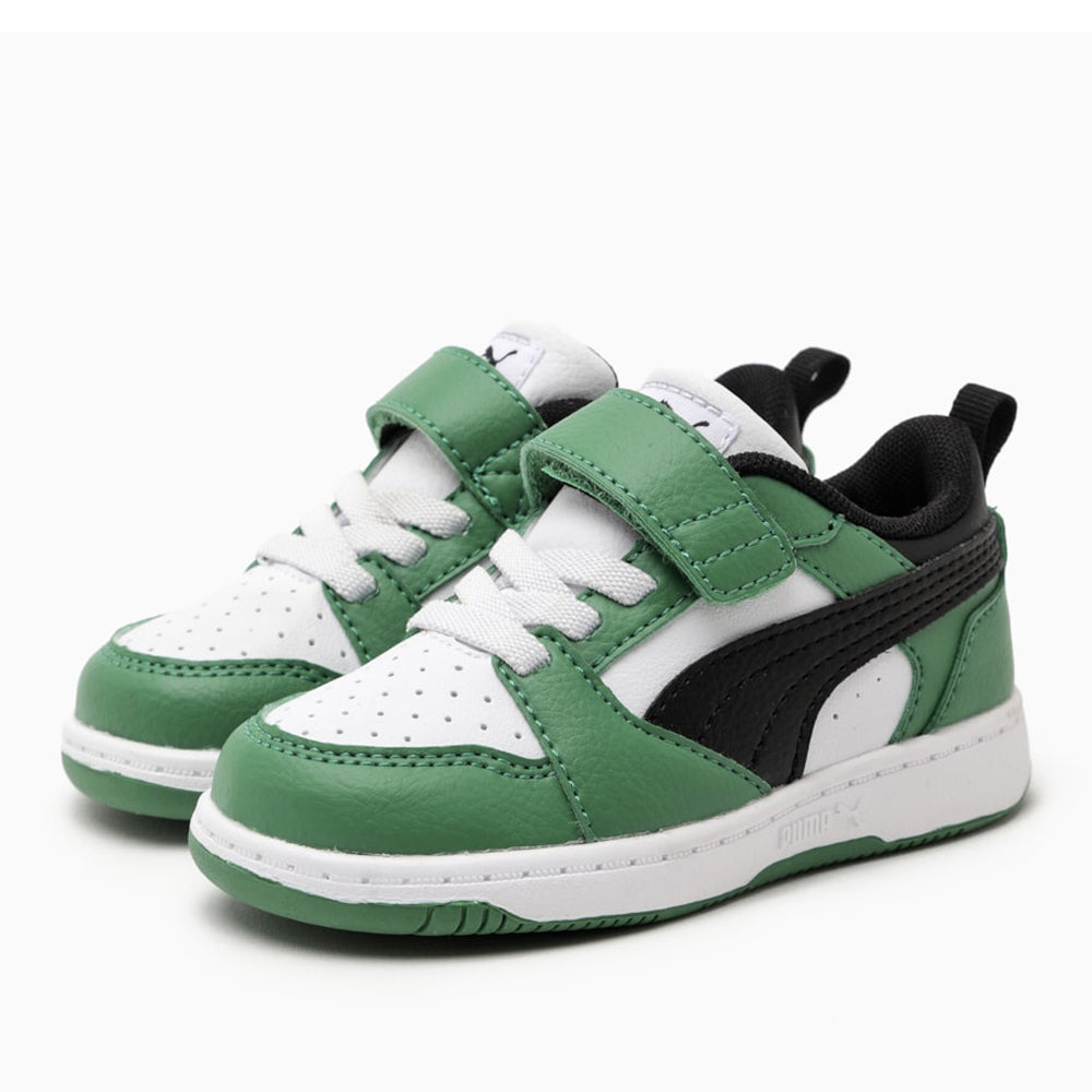 Sneakers Puma Bambino - White- Black-Archive Green