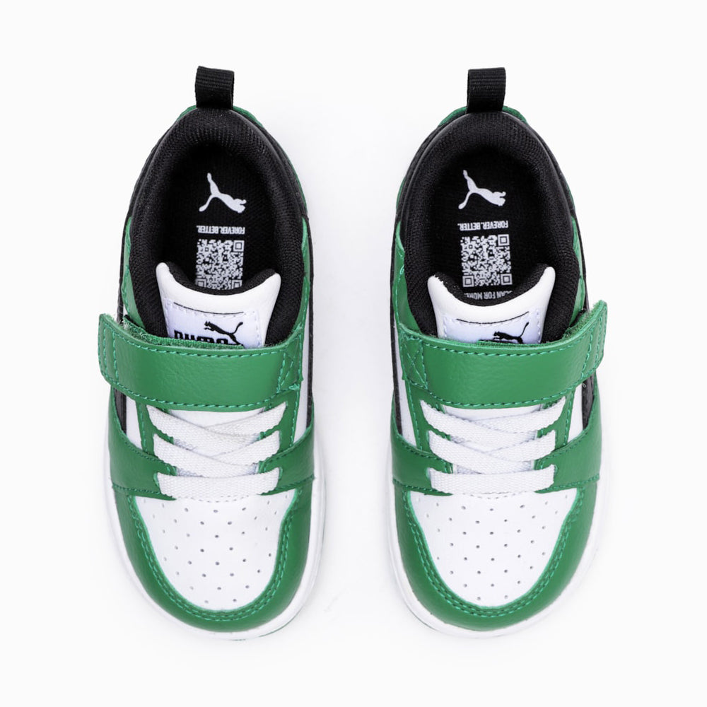 Sneakers Puma Bambino - White- Black-Archive Green