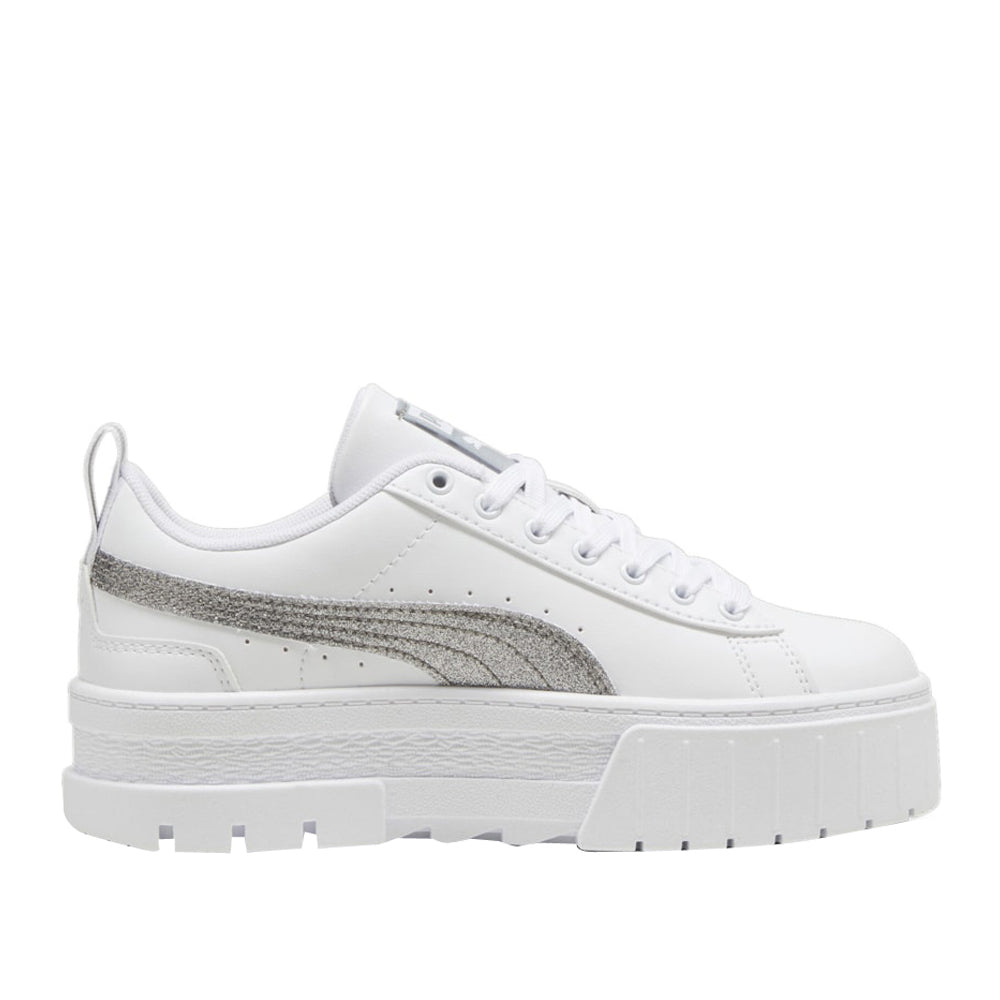 Sneakers Puma Mayze Glitter jr Ragazza - Bianco