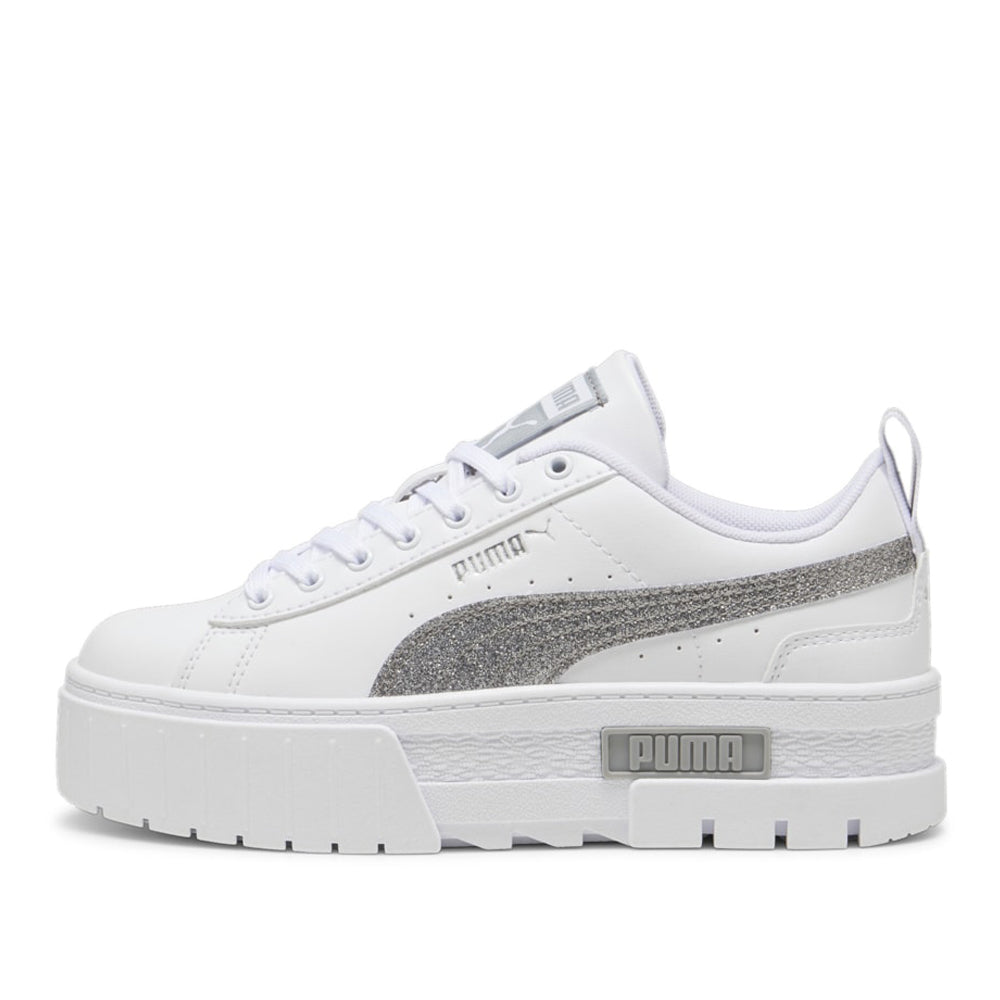 Sneakers Puma Mayze Glitter jr Ragazza - Bianco